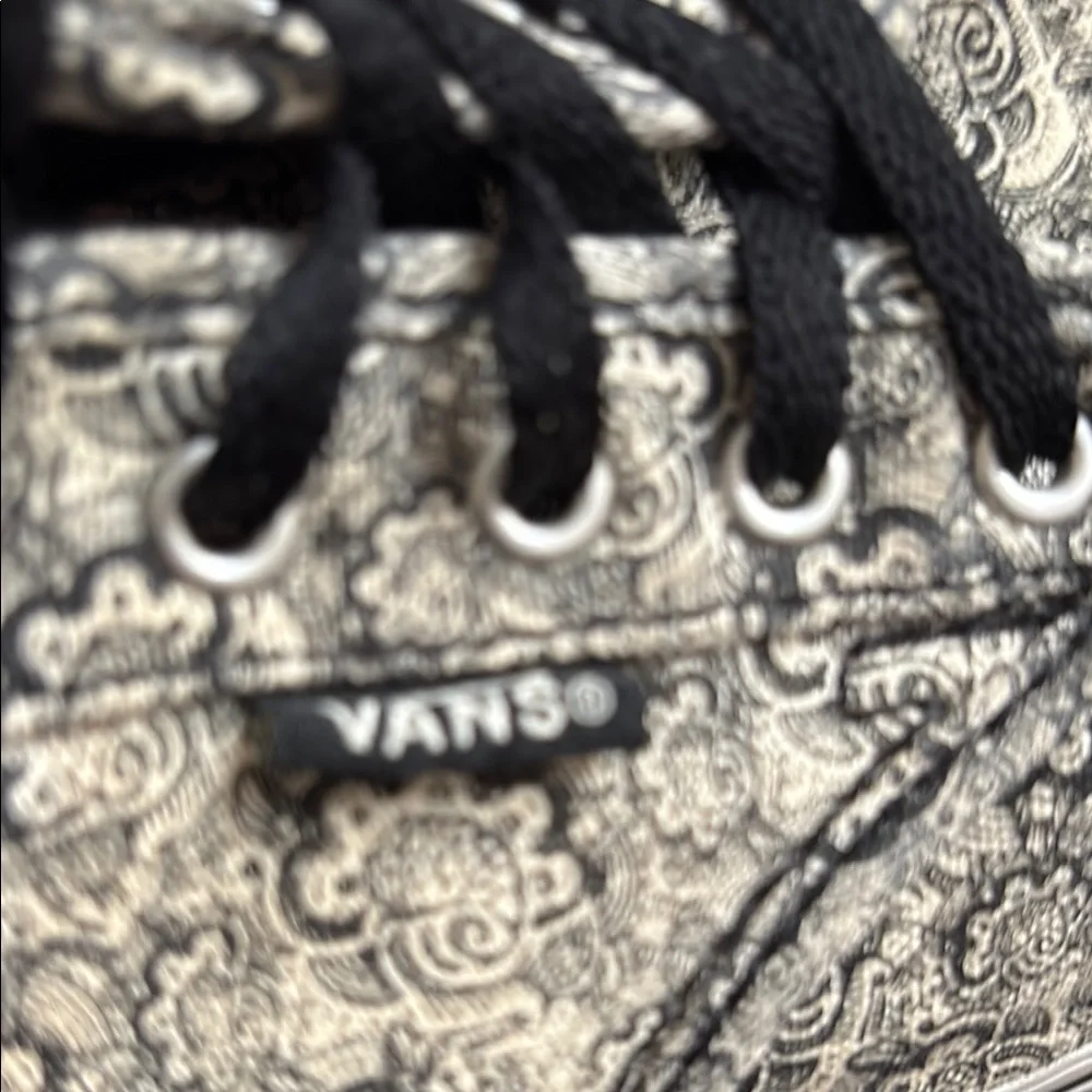 Vans Atwood Paisley Patterned Sneakers with Black Laces